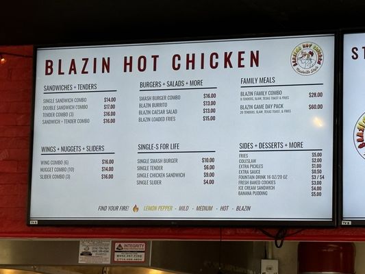 Menu photo 6 Blazing Hot Chicken Los Angeles, CA