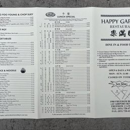 Menu October 2025