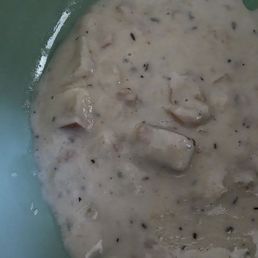 Clam chowder. ....with very little clams Clam chowder. ....with very little clams