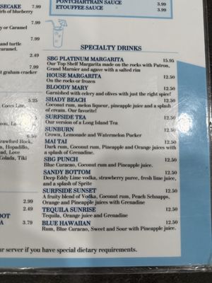 Menu photo 2 Seahorse Bar & Grill Surfside Beach, TX Menu photo 2 Seahorse Bar & Grill Surfside Beach, TX