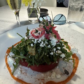 Toulouse Cafe and Bar - Grilled watermelon salad - French Near Me - Houston, Texas Toulouse Cafe and Bar - Grilled watermelon salad - French Near Me - Houston, Texas