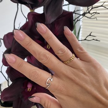Savvy Chic Nail Cottage - Black French tip by Lam. - Nail Salons Near Me - Lakewood, California Savvy Chic Nail Cottage - Black French tip by Lam. - Nail Salons Near Me - Lakewood, California