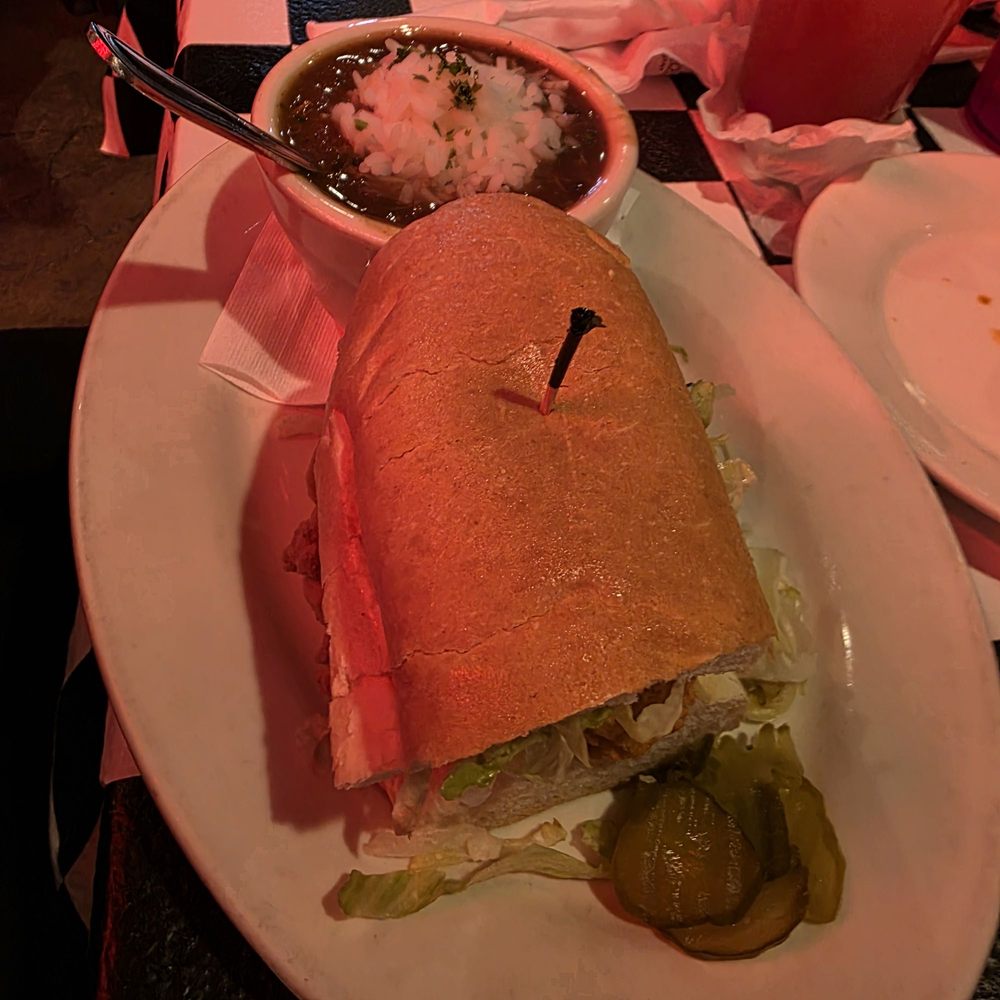 Acme Oyster House - Half shrimp po-boy with seafood gumbo - Seafood Near Me - Metairie, Louisiana Acme Oyster House - Half shrimp po-boy with seafood gumbo - Seafood Near Me - Metairie, Louisiana
