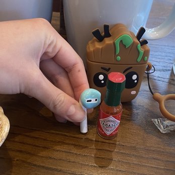 First Watch - Mini Tabasco next to my AirPod - Breakfast & Brunch Near Me - Atlanta, Georgia