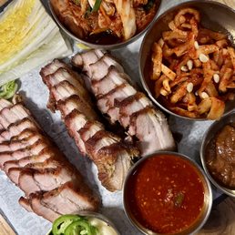 Grilled bbq bossam