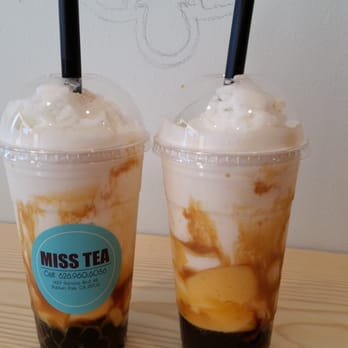 Miss Tea - Caramel Blended Fresh Milk w/boba and pudding - Bubble Tea Near Me - Baldwin Park, California Miss Tea - Caramel Blended Fresh Milk w/boba and pudding - Bubble Tea Near Me - Baldwin Park, California
