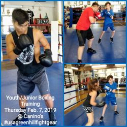 Canino's Karate & Boxing Studio - Mondày through Friday
Youth & Juniors
4:30pm Boxing, Kickboxing and Jiu-Jitsu Training