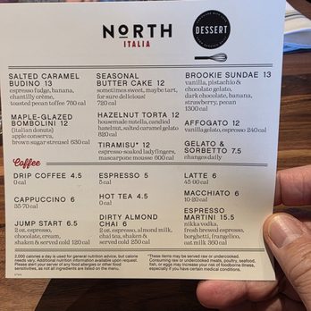 North Italia - Dessert menu - Italian Near Me - Greensboro, North Carolina North Italia - Dessert menu - Italian Near Me - Greensboro, North Carolina