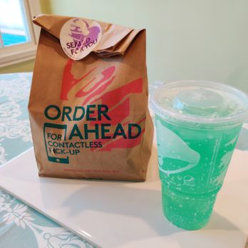Taco Bell - 'sealed' bag & Mountain Dew Baja Blast  @teeeeeeeeeeem - Fast Food Near Me - Pasadena, California