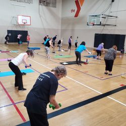 Sacramento Central YMCA - Group Exercise in the Gymnasium