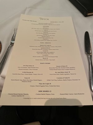 Menu photo 3 Ristorante TOSCA Washington, DC, DC Menu photo 3 Ristorante TOSCA Washington, DC, DC