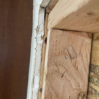 S B Stucco - Patio door frame not leveled (drywall does not line up) - Stucco Services Near Me S B Stucco - Patio door frame not leveled (drywall does not line up) - Stucco Services Near Me