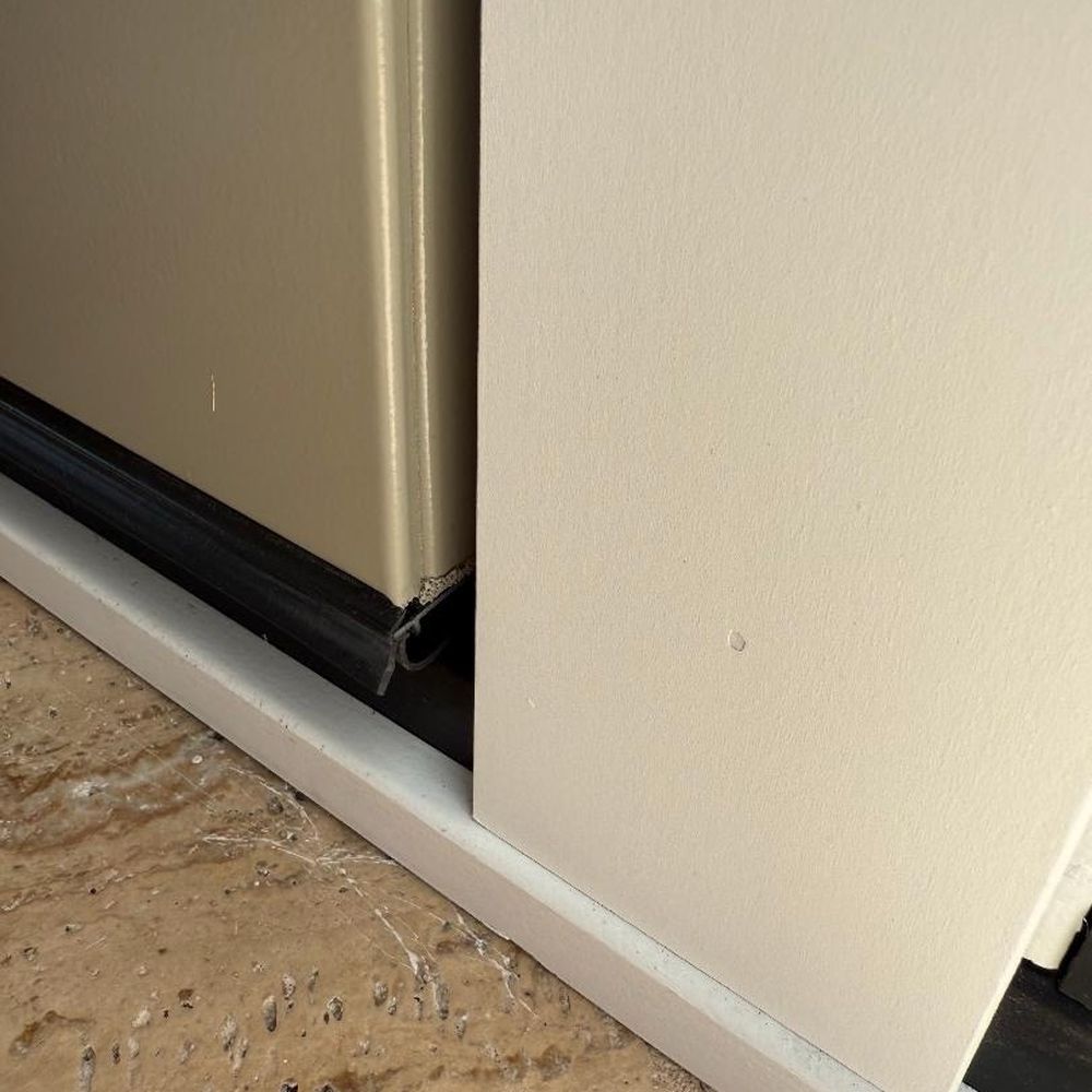 Opal Exteriors - Door protruding inward, not flush to frame. - Windows Installation Near Me - Naperville, Illinois