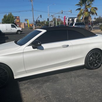 High Quality Window Tinting - Ceramic Tinting 2022 Mercedes Benz C300 Cabriolet (20%) - Car Window Tinting Near Me - Sacramento, California