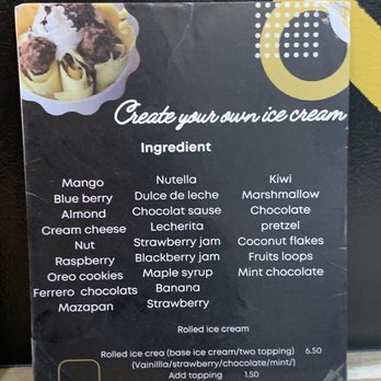 Crème De La Crème - Ice Cream Ingredients - Desserts Near Me - Chandler, Arizona