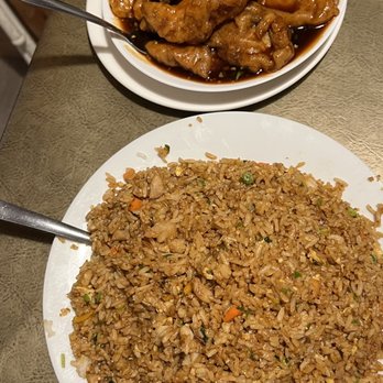 Super Hakka Restaurant - two plates of food on a table - Chinese Near Me - Toronto, Ontario