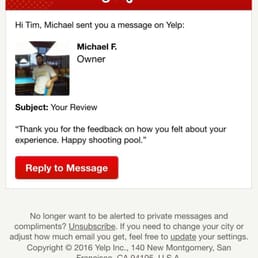 This is the owners Smart Alec reply to my review for his business. Wow! Great business owner....