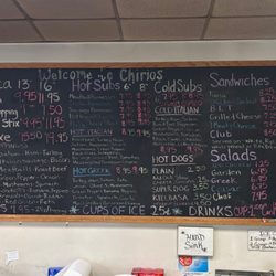 Chirios Pizza - Menu as of July 2025
