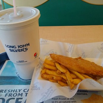 Long John Silver's - If you do their survey, and buy a large drink, you get a free fish & FF. - Fast Food Near Me - Carnegie, Pennsylvania Long John Silver's - If you do their survey, and buy a large drink, you get a free fish & FF. - Fast Food Near Me - Carnegie, Pennsylvania
