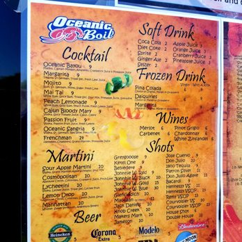 Oceanic Boil - Menu - Cajun/Creole Near Me - Rego Park, New York Oceanic Boil - Menu - Cajun/Creole Near Me - Rego Park, New York