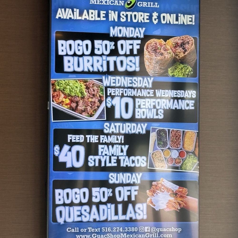 Guac Shop Mexican Grill - Mexican Near Me - Wantagh, New York Guac Shop Mexican Grill - Mexican Near Me - Wantagh, New York