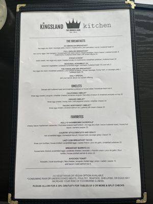 Menu photo 1 Kingsland Kitchen Portland, OR Menu photo 1 Kingsland Kitchen Portland, OR