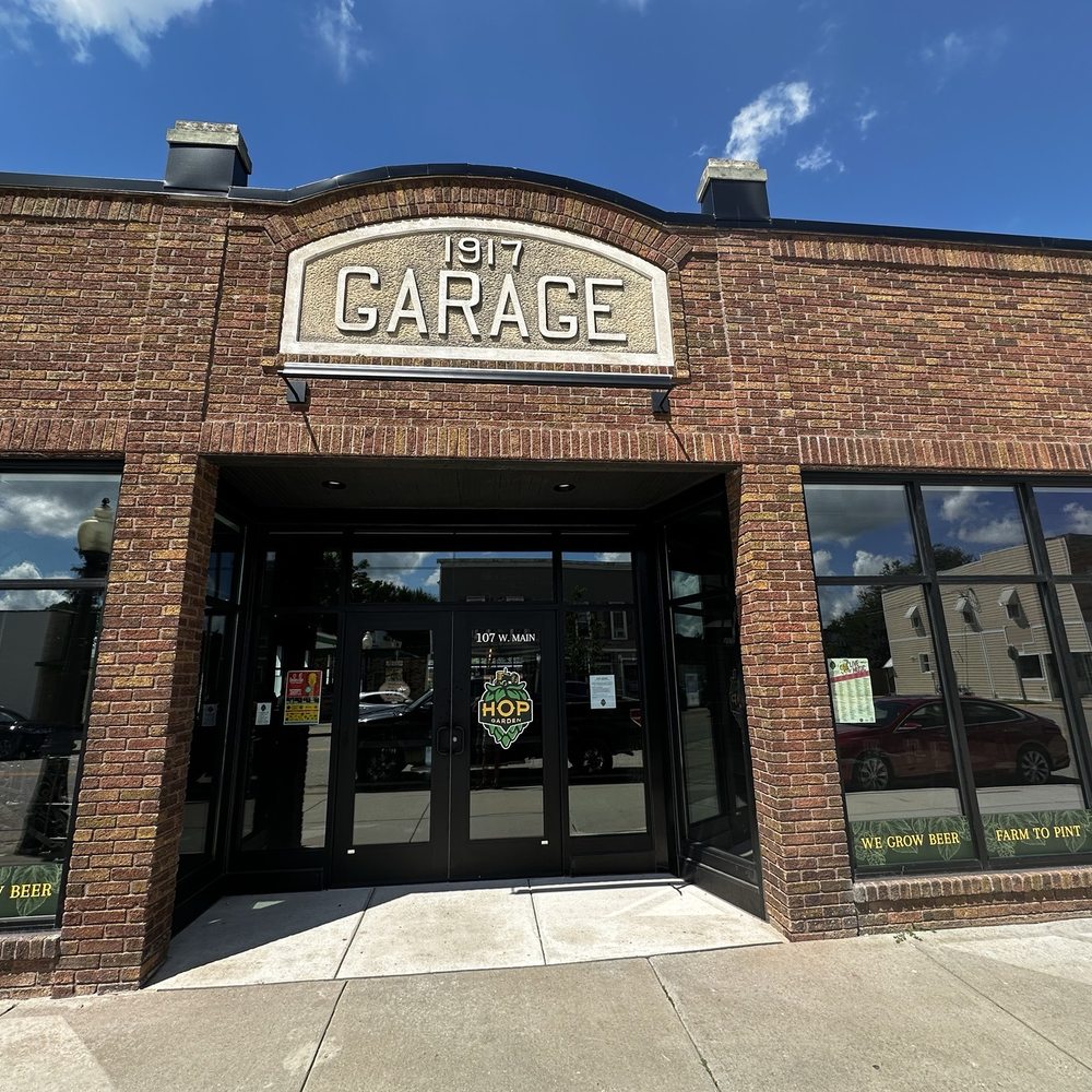Hop Garden - The old garage converted to bar and restaurant - Barbeque Near Me - Evansville, Wisconsin