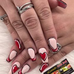 Lavender Nails Bar - Lavender Nails Bar Valentine design