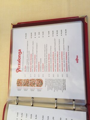 Menu photo 6 Pizzalonga Da Pino Vicenza, VI
