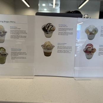 Snowdrop - The soft opening menu options - Shaved Ice Near Me - Tucson, Arizona