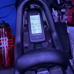 CYCLEBAR - My pedometer and water bottle at CYCLEBAR in downtown Berkeley.