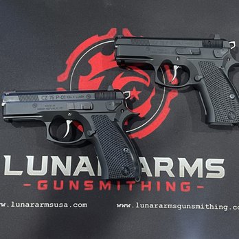 Lunar Arms Gunsmithing - Twin CZ P-01, Cajun Gun Works triggers kits with race hammer and CZ customs grips. - Gunsmith Near Me Lunar Arms Gunsmithing - Twin CZ P-01, Cajun Gun Works triggers kits with race hammer and CZ customs grips. - Gunsmith Near Me