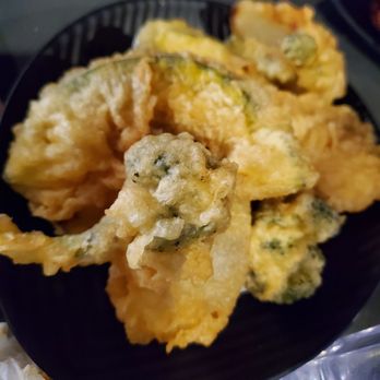 Crazy BBQ - Vegetable tempura delicious (Carrot, zucchini, broccoli, sweet potato and onions) it's the perfect light airy batter. - Korean Near Me - Bakersfield, California Crazy BBQ - Vegetable tempura delicious (Carrot, zucchini, broccoli, sweet potato and onions) it's the perfect light airy batter. - Korean Near Me - Bakersfield, California
