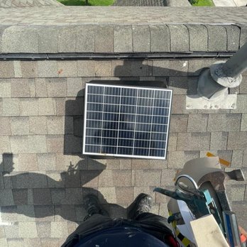 Clean Air Pro - Solar Roof Vent Fan (Roof View) - Environmental Abatement Near Me - Houston, Texas
