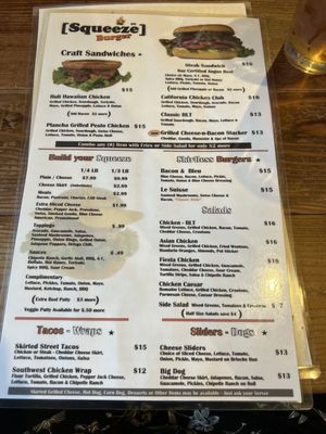Menu photo 6 Squeeze Burger & Brew Stockton, CA Menu photo 6 Squeeze Burger & Brew Stockton, CA