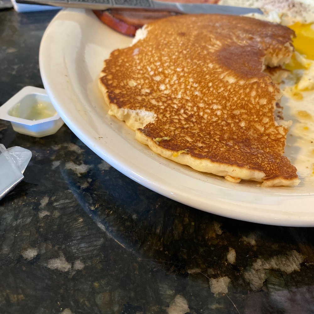 Pancakes with ham and eggs Pancakes with ham and eggs