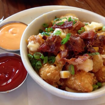Eat Chow - Cheesy tots in cheese fondue - Breakfast & Brunch Near Me - Costa Mesa, California Eat Chow - Cheesy tots in cheese fondue - Breakfast & Brunch Near Me - Costa Mesa, California