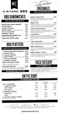Menu photo 7 4 Rivers Smokehouse Orange Park, FL Menu photo 7 4 Rivers Smokehouse Orange Park, FL