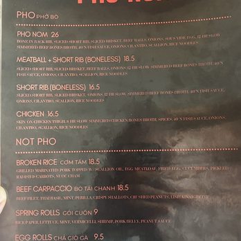 Pho Nom - Menu - Vietnamese Near Me - San Diego, California Pho Nom - Menu - Vietnamese Near Me - San Diego, California