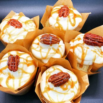 Silver Dahlia Baking - Boozy Pecan caramel cupcakes: with Bourbon - Custom Cakes Near Me Silver Dahlia Baking - Boozy Pecan caramel cupcakes: with Bourbon - Custom Cakes Near Me