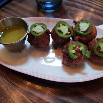 The Atlantic - Crab hush puppies - Seafood Near Me - Virginia Beach, Virginia The Atlantic - Crab hush puppies - Seafood Near Me - Virginia Beach, Virginia