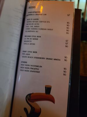 Menu photo 1 Vinos On Duval Key West, FL