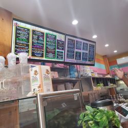 The Juiice Box - See the menu soon as you walk in a picture of the Owner as well very nice guy