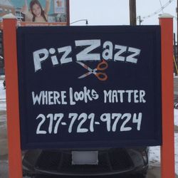 PizZazz - No longer Pizzazz Haircutery. Now know as PizZazz! Check out the new sign!