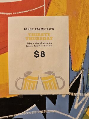 Benny Palmetto's, Pizza by null