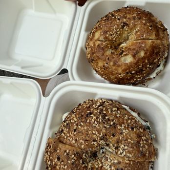 Apollo Bagels - 2 everything bagels with scallion cream cheese - Bagels Near Me - New York, New York Apollo Bagels - 2 everything bagels with scallion cream cheese - Bagels Near Me - New York, New York