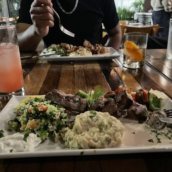 Nomad Eatery - LAMB SKEWER and Watermelon Spritz - Mediterranean Near Me - El Segundo, California