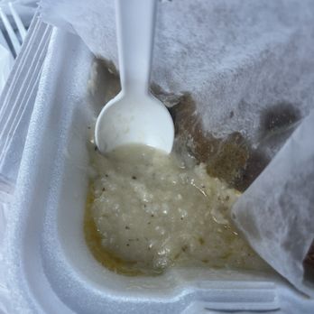 Fish N Grits - We all know Grits are cheap, why not give me enough where my spoon can go in deep enough for a scoop. - Desserts Near Me - Covington, Georgia
