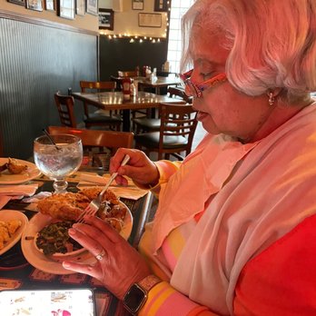 Liuzza's Restaurant & Bar - My Mom with the Fried Chix with a side of Shrimp & greens - Italian Near Me - New Orleans, Louisiana Liuzza's Restaurant & Bar - My Mom with the Fried Chix with a side of Shrimp & greens - Italian Near Me - New Orleans, Louisiana