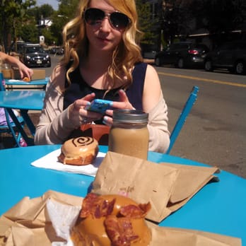 Montclair Bread Company - Bae and I having a nice breakfast Maple Bacon and Nutella donuts - Bakeries Near Me - Montclair, New Jersey Montclair Bread Company - Bae and I having a nice breakfast Maple Bacon and Nutella donuts - Bakeries Near Me - Montclair, New Jersey